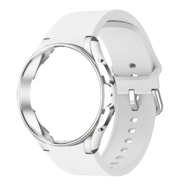 Correa Deportiva para Galaxy Watch 7 6 5, Silicona, con Protector y Vidrio, 40/44mm