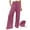 Pink, variant on LEBONYARD Stretch Denim Pants Ladies Everyday Comfort,Women's Loose High Waisted Ankle Tied Drawstring Casual Pants Yellow L