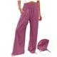thumbnail image 1 of ICHUANYI Clearance Women's Loose Wide Leg Pants High Waist Straight Pants Casual Pants(Hot Pink, M) ICHUANYI WER2023080706204, 1 of 7