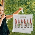 thumbnail image 5 of Cute Gnomes Santa Claus Hand Towels 2 PCS, Merry Christmas Kitchen Towel Ultra Soft and Highly Absorbent,Decorative Fingertip Face Towel for Bathroom Hotel, 28.3"x14.4", 5 of 5