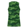 thumbnail image 4 of Viluyesy Mens Active Tank Tops, Sleeveless Camouflage Graphic Loose Soft Summer Fashion Athletic Workout Shirt White 3XL, 4 of 4