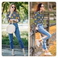 thumbnail image 7 of KLL Cute Turtle Print Women's Long Sleeve Pajamas with Pants Sleepwear Loungewear 2 Set-X-Large, 7 of 7