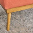 thumbnail image 6 of Aria Mid Century Fabric Ottoman, Coral, 6 of 9