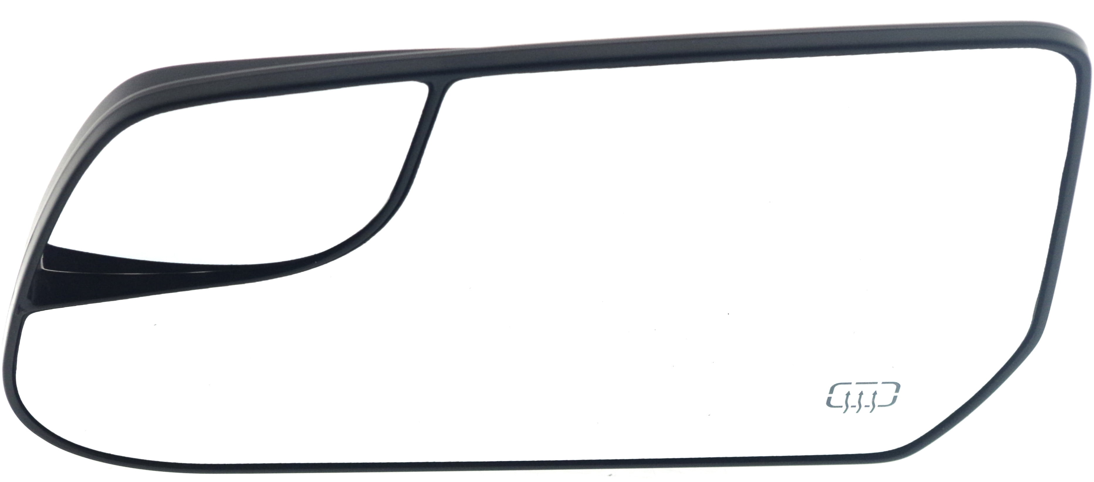 Mirror Glass Compatible With 2010-2017 Chevrolet Equinox Left Driver Side Heated W/ Blind Spot Corner Kool-Vue