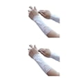 thumbnail image 1 of tamizeot Polyester Stay Cool And Protected With Breathable Arm Sleeves Wide Application Sunscreen Arm Sleeves White Length 18cm 2Set, 1 of 6