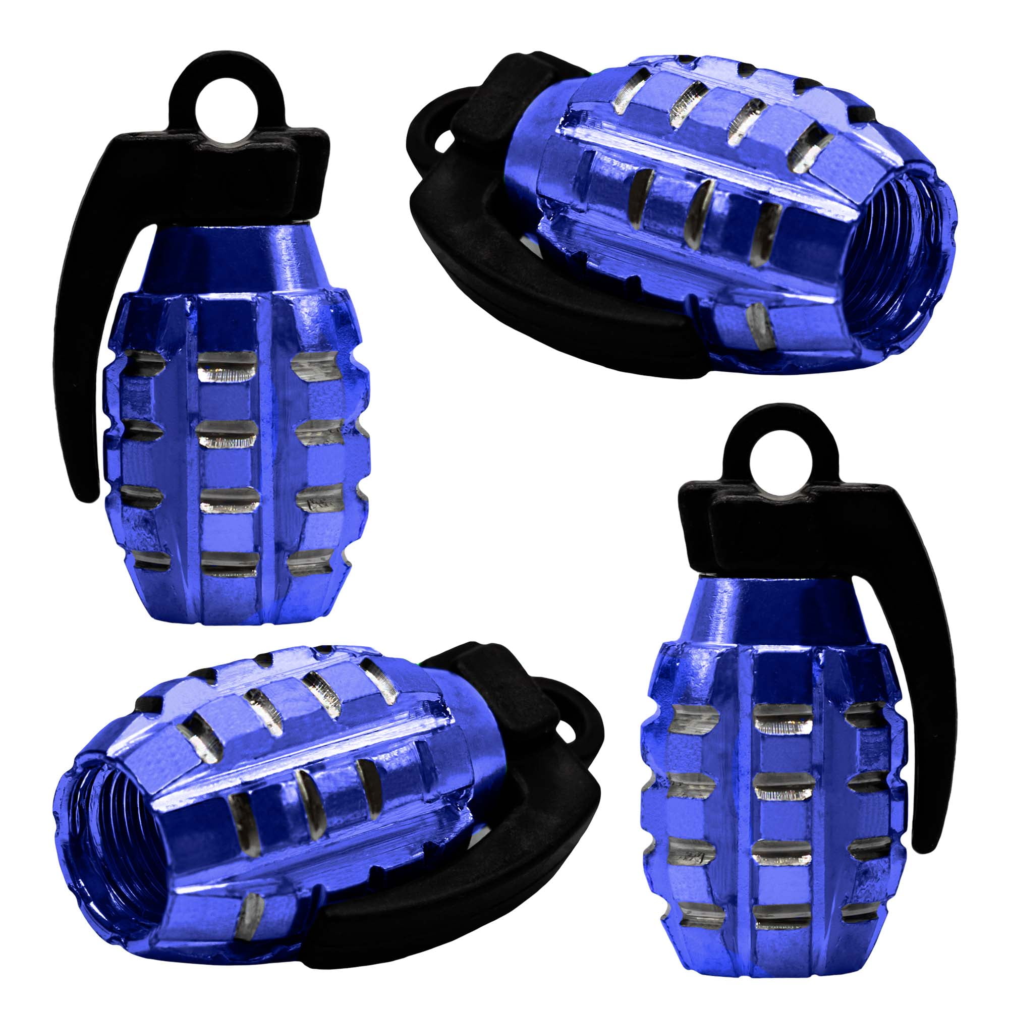 Tire Valve Cap, Tire Stem Valve Pressure Cover, Grenade Bomb Style