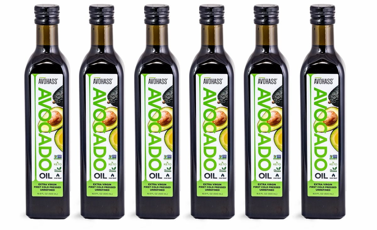 Avohass Kenya Extra Virgin Avocado Oil 6 Bottle Case, NonGMO Project