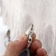 thumbnail image 2 of 8pcs Tablecloth Weights Tablecloth Pendant Stone Table Cover Weights Hangers with Metal Clips (Drop-Grey), 2 of 5