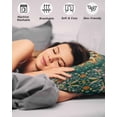 thumbnail image 4 of Boho Flower Pillow Covers King Size 2 Pack, Yellow Green Bohemian Colorful Medallion Soft Bed Throw Pillowcases Breathable Cooling Long Lumbar Body Pillow Sham Cover for Bed Sofa 20''x36'', 4 of 7
