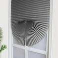 thumbnail image 7 of Shengshi Waterproof Shades Window Treatment Valance Room Darkening Curtain Free Punching Tie Up Shade Installed By Adhesive Tape 60x150cm Gray, 7 of 7