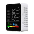 thumbnail image 1 of Monitor de del aire Medidor de CO2 multifuncional 6 en 1, probador de humedad y temperatura digital, detector de dióxido de carbono TVOC HCHO, monitor de del aire Maboto Monitor de calidad del aire, 1 of 5