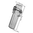 thumbnail image 2 of Raindrops 2Pcs Waterproof Lighter Protective Case Sleeve Black Durable Transparent Fuel Window, 2 of 8