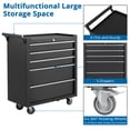 thumbnail image 2 of Accreate 5-Drawer Rolling Tool Chest, Portable Tool Box with Wheels and Locking System, Mobile Tool Cabinet Organizer for Garage, Workshop, Repair Shop, 2 of 7