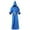 Blue, variant on Women's and Men's Hooded Cloak Long Sleeve Robe Cape Gothic Medieval Style Top for Theatrical Performances Green
