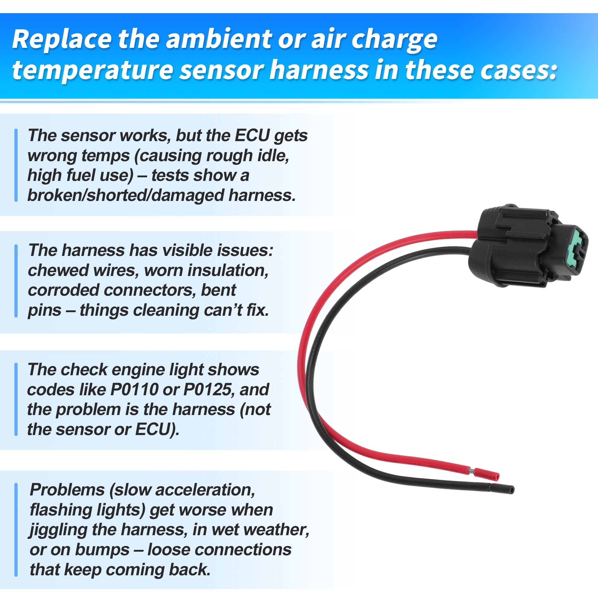 Unique Bargains No.27722-3VA0A Ambient Air Temperature Sensor for Nissan 350Z and Rogue