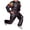 Black-B, variant on FRSASU Heavy Duty Sauna Suit for Men Women Weight Loss Exercise Slim Gym Fitness Workout Durable Sweat Sauna Suits Black-B