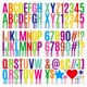 thumbnail image 1 of 500 Piezas 30 Hojas de Pegatinas de Letras Grandes Pegatinas de Letras del Alfabeto de 2,5 Pulgadas Letras Autoadhesivas para Tablón de Anuncios Buzón Puerta Aula Hogar, 1 of 5