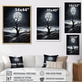 thumbnail image 4 of Designart "Tree Moonlit Charm" Landscape Trees Canvas Print, 4 of 5