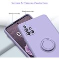 thumbnail image 4 of Samsung Galaxy A71 Case, Liquid Silicone Anti Scratch Slim Samsung A71 Case with Screen Protector Gel Rubber Full Body Protection Durable Case with Ring Holder for Galaxy A71 4G,Purple, 4 of 7