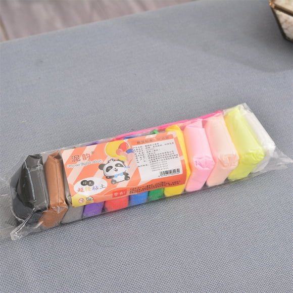 TOPRenddon Small Modeling Clay Set, 12 Colors Modeling Safe & Non-Toxic Clay, DIY Oven Bake Molding Clay for Kids, Art Craft Gift for Kids