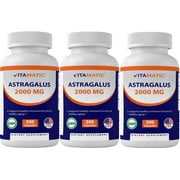 3Pack Vitamatic Astragalus 2000 mg 200 Capsules