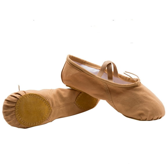 OUNONA Women's Split Sole Ballet Flats Dance Shoes, Lightweight Breathable Design for Ballet, Jazz, and Contemporary Dance