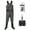 Green, variant on DikaSun Bootfoot Chest Waders for Men & Women, Waterproof 2-Ply Nylon/PVC Fishing Wader with Boots for Outdoor,Sizes 4-13 Bootfoot(M10/W12,Gray)