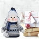 thumbnail image 4 of 1 pieza de muñeco de nieve navideño hecho a mano, muñeco de punto animado, figura coleccionable, decoración navideña para el dormitorio, regalos festivos, muñeco de tela, lindo columpio de esquí,, 4 of 6