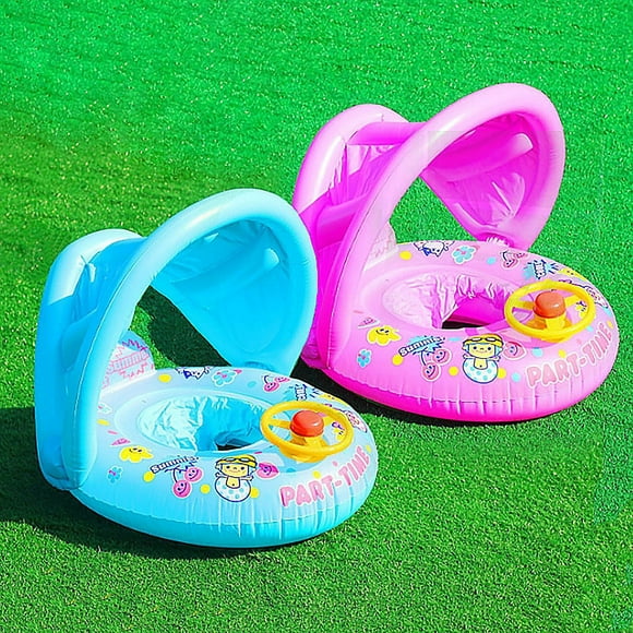 Sombrilla inflable con forma de anillo de natación para niños HUOGUO Steer