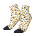 thumbnail image 2 of Bingfone Bee And Flowers Design Patterned Men'S Women'S Casual Cotton Socks, 2 of 9