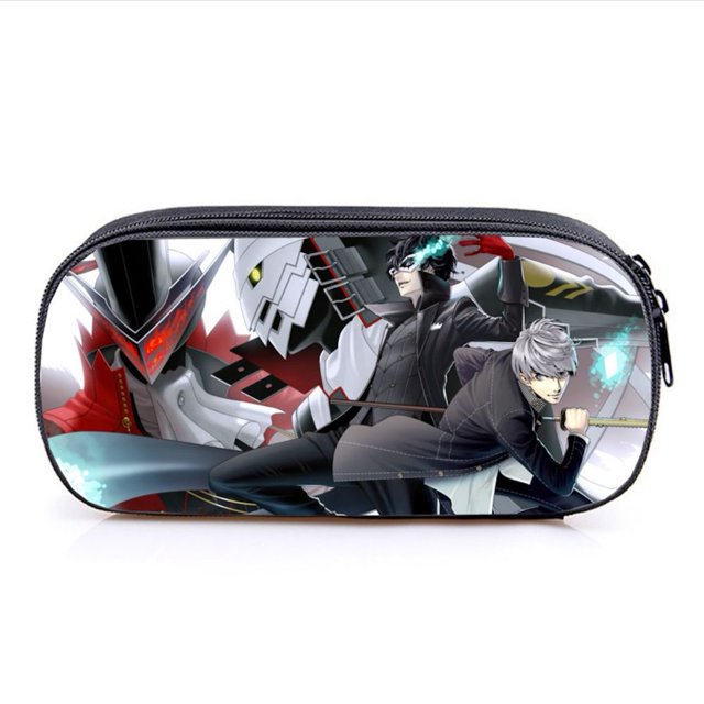 Estuche para lápices Personas 5 de doble capa con dibujos animados de anime