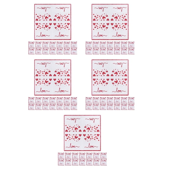 100 pcs  Heart Guest Napkin Valentine'S Day Disposable Napkins Love Hearts Dinner Hand Napkin For Wedding Anniversary Mother'S Day
