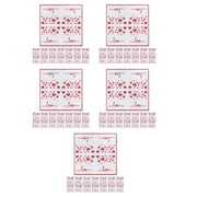 100 pcs Heart Guest Napkin Valentine'S Day Disposable Napkins Love Hearts Dinner Hand Napkin For Wedding Anniversary Mother'S Day