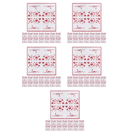 100 pcs Heart Guest Napkin Valentine'S Day Disposable Napkins Love Hearts Dinner Hand Napkin For Wedding Anniversary Mother'S Day