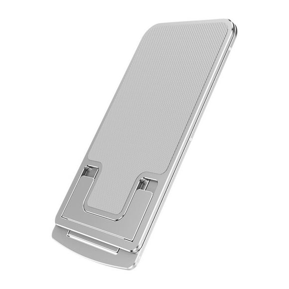 stanreset Tablet Holder Foldable Adjustable Phone Bracket Non-slip Tablet Bracket Metal Non-slip Desktop Mobile Stand, Silver