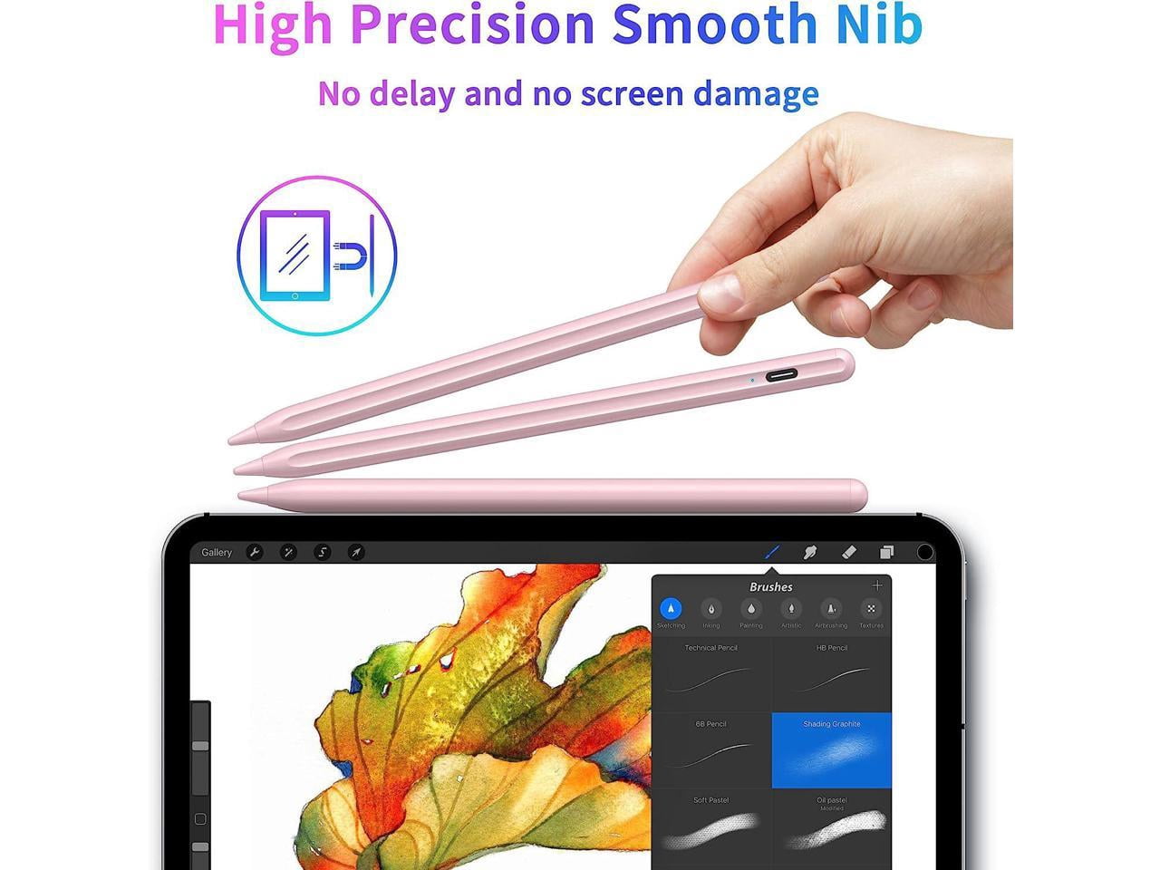 Stylus Pen, Active Stylus Pen Compatible for iOS and Android Touchscreens/Phones, Rechargeable Stylus Pen with Dual Touch Screen, Stylus Pencil for Apple iPad/iPhone/Android/Samsung Tablet