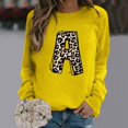 thumbnail image 1 of 50 % de Rabais Liquidation Chandail Surdimensionné pour Femmes 2023 Mode Décontractée Manches Longues Col Rond Imprimé Chandail Dames Hauts Blouse, 1 of 3
