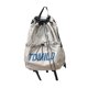 thumbnail image 3 of Mochila con cordón, bolsa de nailon informal con bolsillos, portátil, para playa Gris, 3 of 8