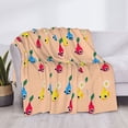 thumbnail image 6 of Lsque Pikmin Print Flannel Throw Blanket, Ultra-soft Blanket for Bed, Couch, Car, Hypoallergenic Anti-pilling blanket-80"x60", 6 of 8