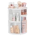 thumbnail image 1 of Organizador de maquillaje HBlife 360, giratorio, ajustable, blanco, 1 of 8