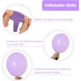 thumbnail image 3 of TETOU 129Pcs Pastel Purple Balloon, Latex Party Balloons, Different Sizes 18/12/10/5 Inch Party Balloon Kit for Birthday Party Graduation Baby Shower Wedding Balloon Decoration - Pastel Purple, 3 of 7