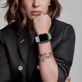thumbnail image 2 of Correa Deportiva Compatible Con Apple Watch Band 49 Mm, 46 Mm, 45 Mm, 44 Mm, 42 Mm, 41 Mm, 40 Mm, 38 Mm, Nailon Para Mujeres Y Hombres, Pulsera De Repuesto Trenzada Elástica Para Iwatch Ultra Series 1, 2 of 5
