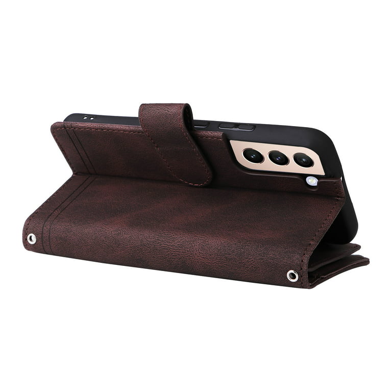 Feishell Case for Samsung Galaxy S21 FE,Premium PU Leather