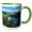 Green/White, variant on 3drose, Austria, Schloss Fuschl Castle, Salzkammergut-eu03 Rer0012 - Ric Ergenbright, 11oz Two-tone Green Mug