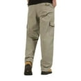 thumbnail image 3 of Under 5$Casual Pants for Mens Elastic Waist Plus Size Fashion Solid Color Casual Pocket Outdoor Elastic Waistbelt Drawstring Trousers Work Pants Up to 65% off, 3 of 4