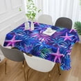 thumbnail image 2 of Yayeee Tablecloths 54" x 54" Rectangle Wrinkle Resistant Party Table Cover, Neon Pink Starfish, 2 of 8