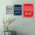 thumbnail image 3 of Signs ByLITA Portrait Round Pool Rules: Drinking Encouraged Door or Wall Sign Durable ABS Plastic | Laser Engraved | Easy Installation | Pool Safety Sign (Ivory/Dark Brown) - Medium, 3 of 8