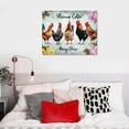 thumbnail image 5 of Awypu Rooster Kitchen Decor Wall Art Rustic Farmhouse Chicken Pictures Wall Decor Country God Says You Are Canvas Prints Framed Artwork Home Office Decorations For Bathroom Dinning Room, 5 of 6