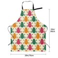 thumbnail image 2 of Kdxio Colorful Frogs Apron with Pockets Adjustable Kitchen Aprons for Men Women Waterproof Aprons for Cooking,Drawing,Crafting, Baking Household Cleaning, 2 of 5
