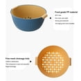 thumbnail image 3 of SPRING PARK Kitchen Drain Basket Double-Layer Strainer Fruit Colander Bowl Sieve Vegetable, 3 of 7